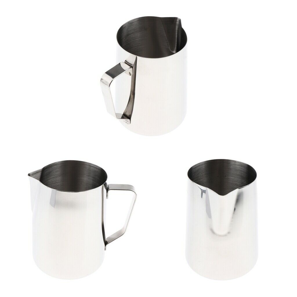 3x Steel 1000ml Candle Making Pouring Wax Melting Pot Dripless Spout Pitcher