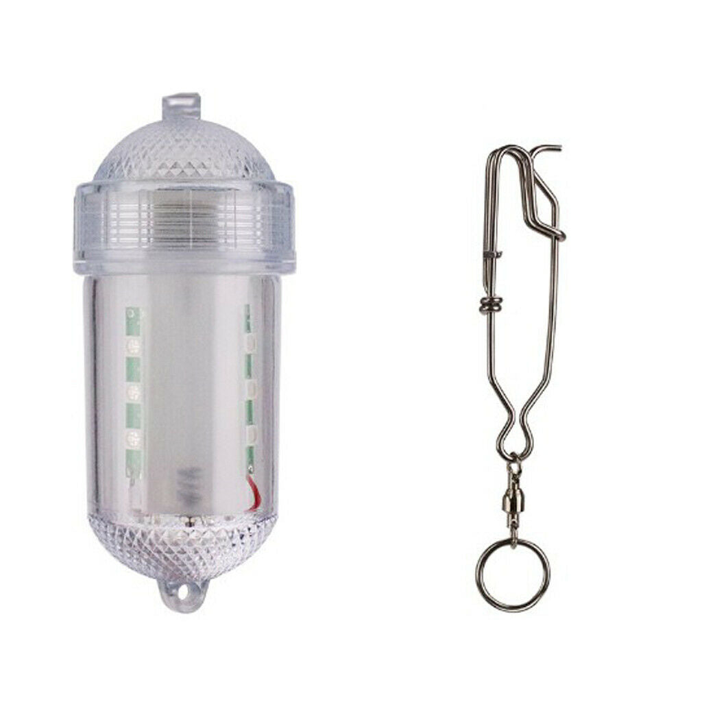 Underwater Deep Drop Fishing Light Attract Indicator Lure LED Lamp Bait Strobe -