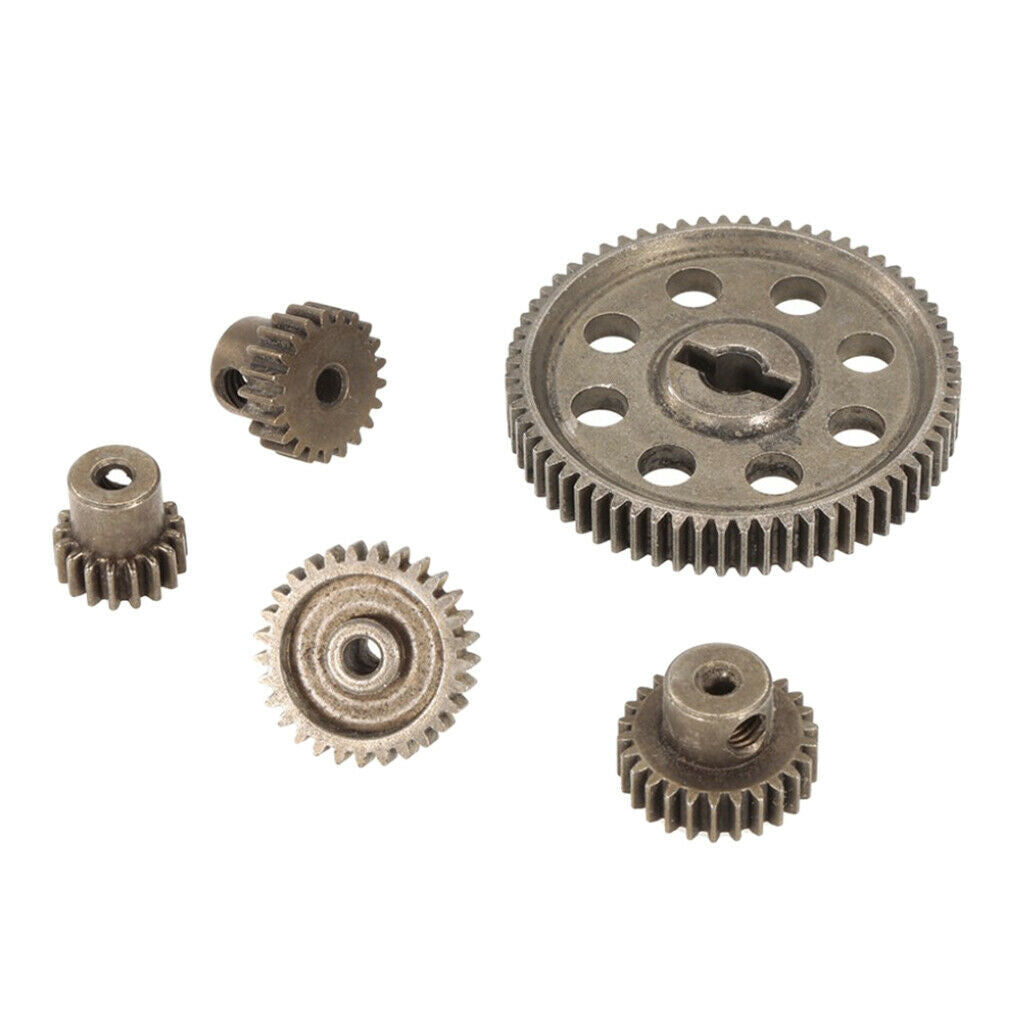 5Pcs Steel Spur Differential Main Gear Set for HSP HPI RC Buggy Car Parts