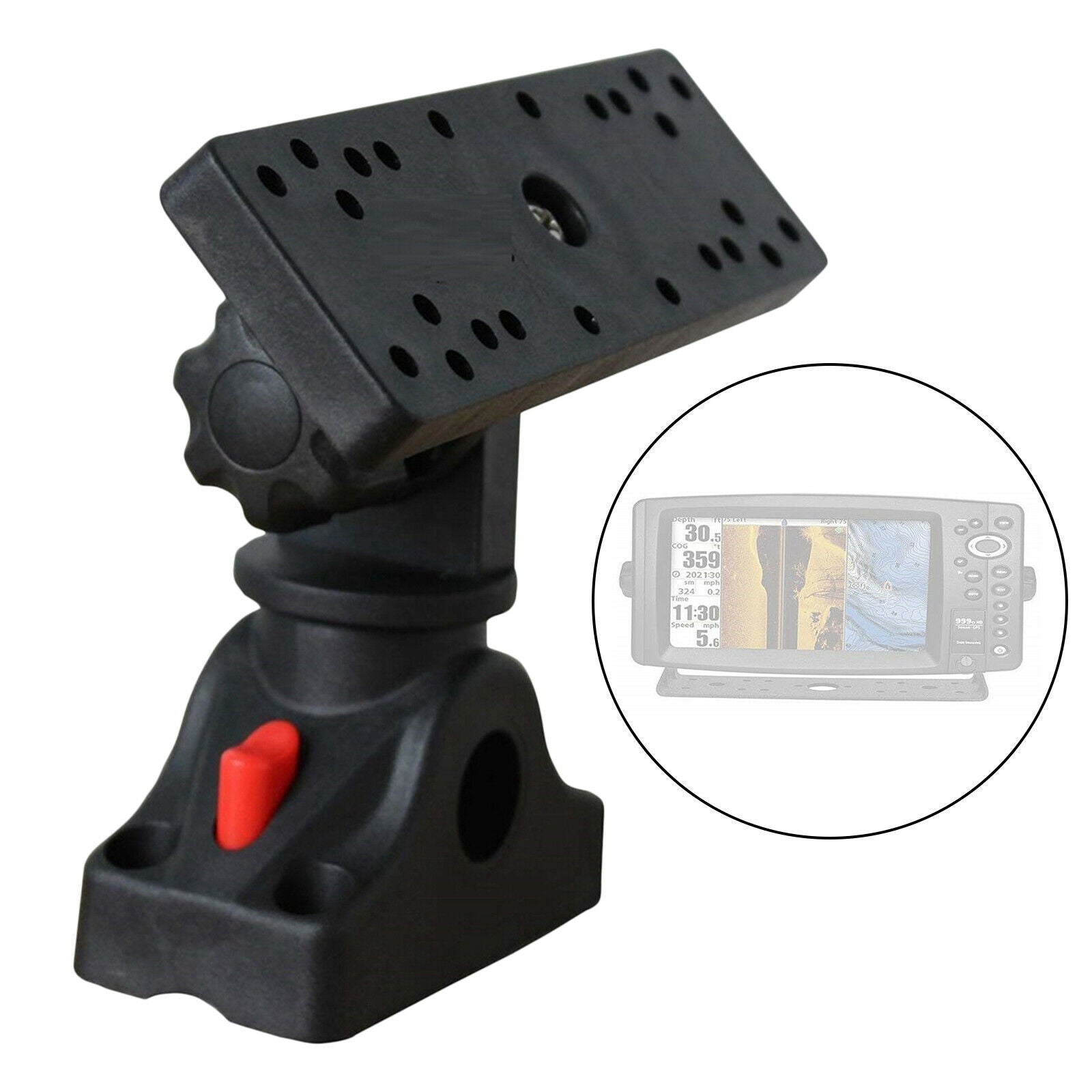 Electronic Fish Finder Holder Fishfinder Boat Support 360 Degree Rotated
