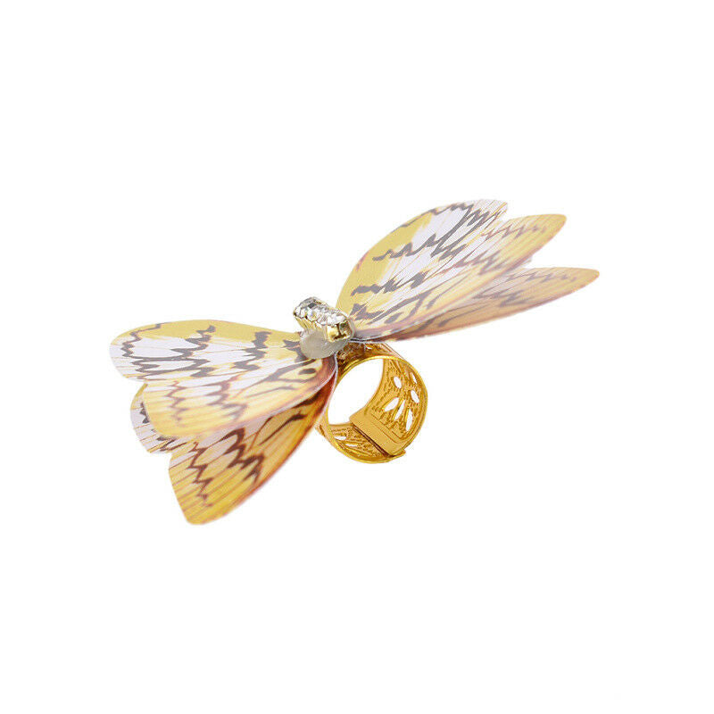 10pcs Colorful Butterfly Rhinestone Dreadlock Dread Hair Braid Cuff Clips Decor
