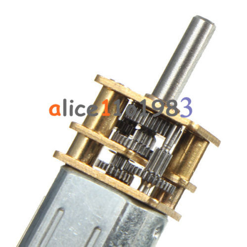 Micro Speed Reduction Gear Motor with Metal Gearbox Wheel DC 6V 30RPM N20