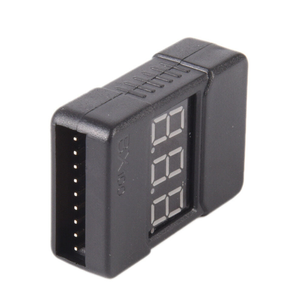 BX100 1-8S Lipo Li-ion Battery Voltage Tester Monitor Low-Voltage Buzzer .l8
