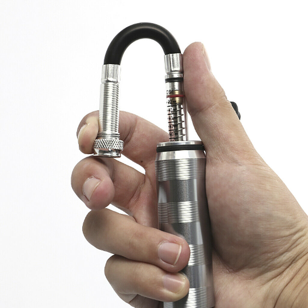 Pro Bike Pump with Gauge fits Presta and Schrader - Mini Bicycle Tire Pump for