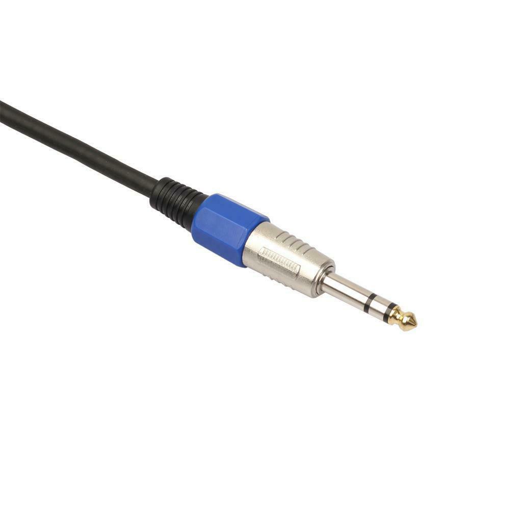 6.35mm stereo mini plug to 3-pin XLR female stereo breakout cable