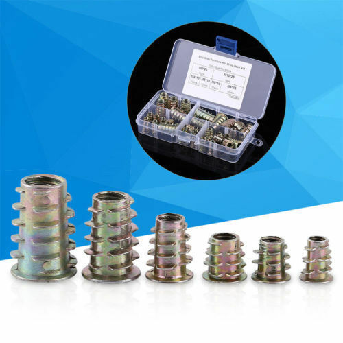 50x M4/M5/M6/M8/M10 Zinc Alloy Wire Hex Drive Head Nuts For Wood