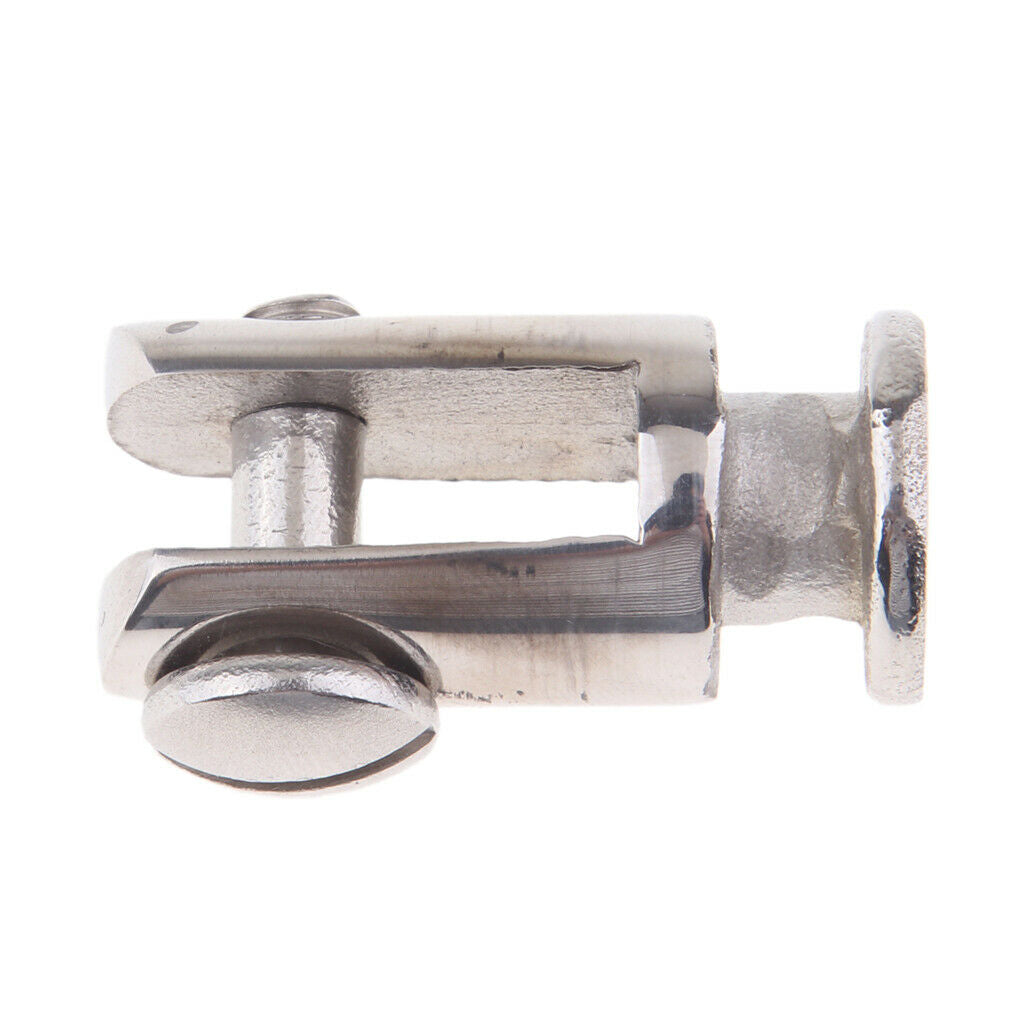 2pieces Steel Quick Release Post Boat Bimini Top Deck Hinge Hardware 32x15mm