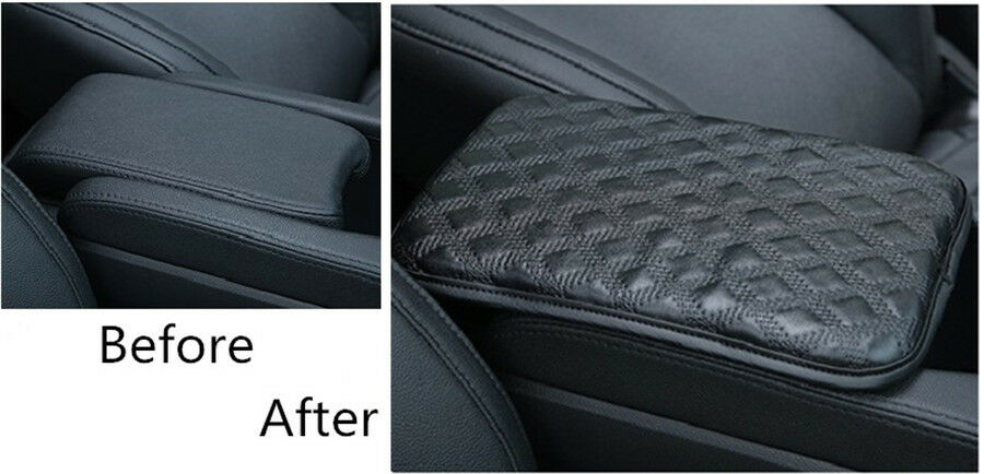 Car Center Console Box /Armrest box Leather+Sponge Cushion Armrests Cover Pad