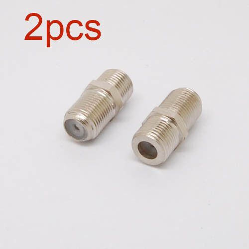 2Pcs F-Type Female to Female TV Cable Connector/ Joint/ Adapter F81 Coax Joiner
