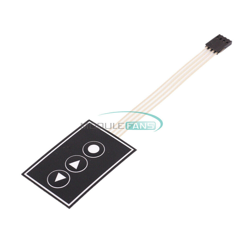3Key 1x3 Matrix Array 3Key 1*3 Keys Membrane Switch Keypad Keyboard 36X55mm