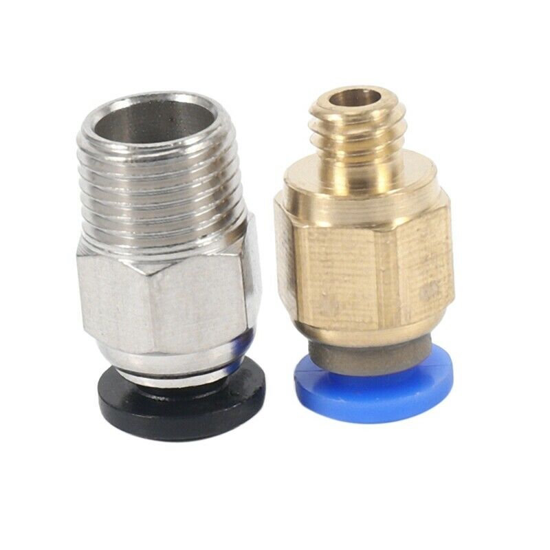 PC4-M10 Straight Pneumatic Fitting Push to Connect + PC4-M6  in Fitting for 3DN6