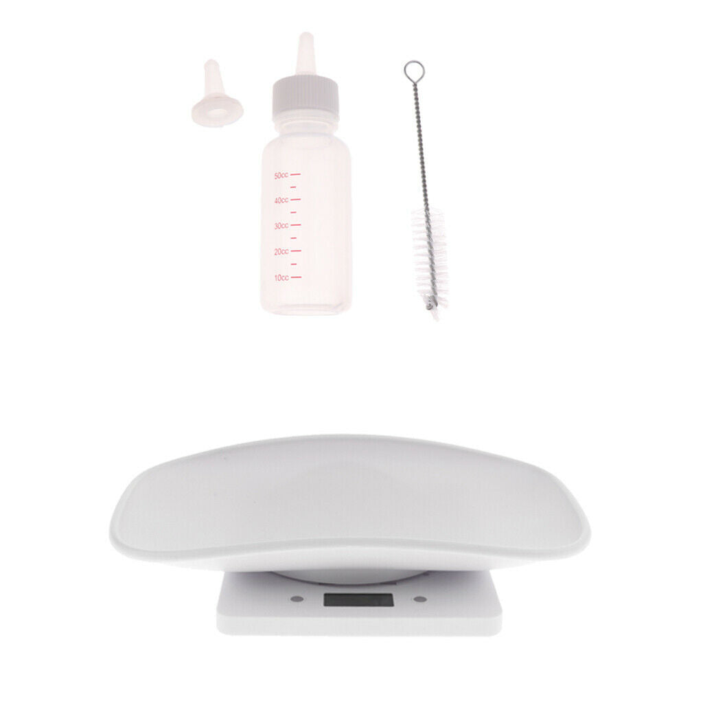 Pet Scale, Digital Baby Scale, LCD Display, with Comfortable Curving Platform &