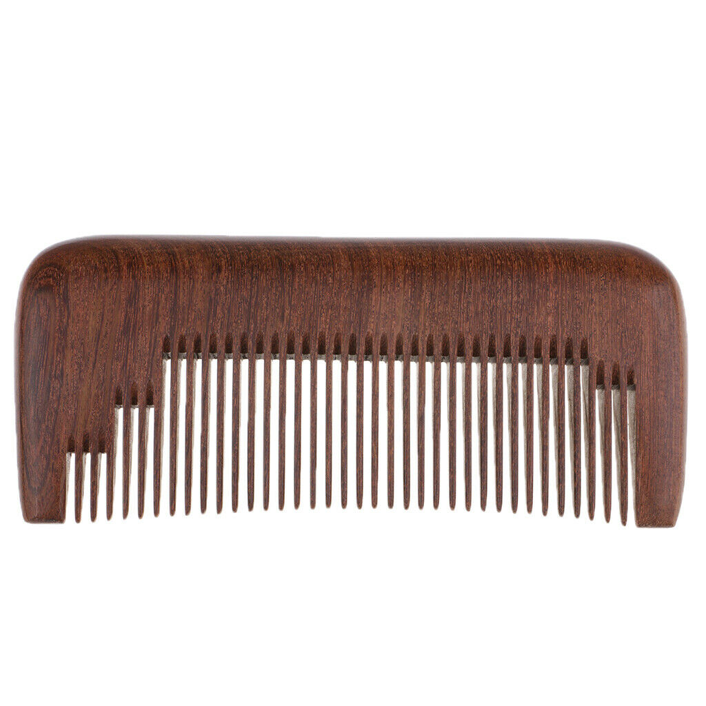 Handmade Anti-Static Sandalwood Wood Beard Hair Massage Pocket Comb