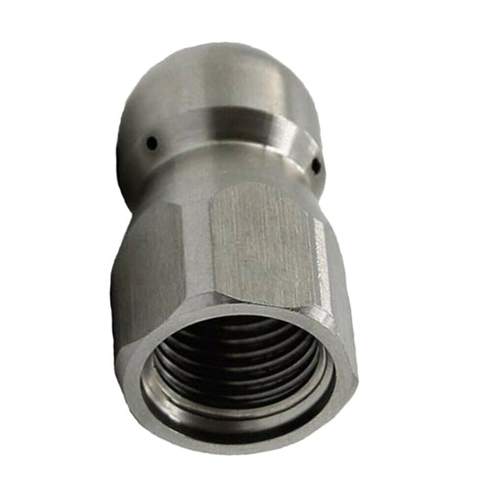 3/8 Rotating Spinning Drain Sewer Jetting Nozzle Button Nose Hose Nozzle