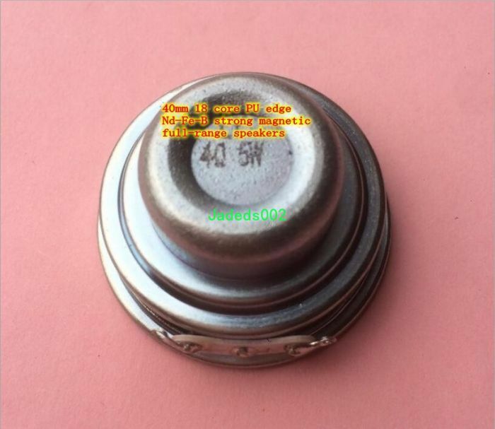 2pcs 40mm 4Ω 5W full-range Speaker 4ohm PU edge loudspeaker Home Audio parts