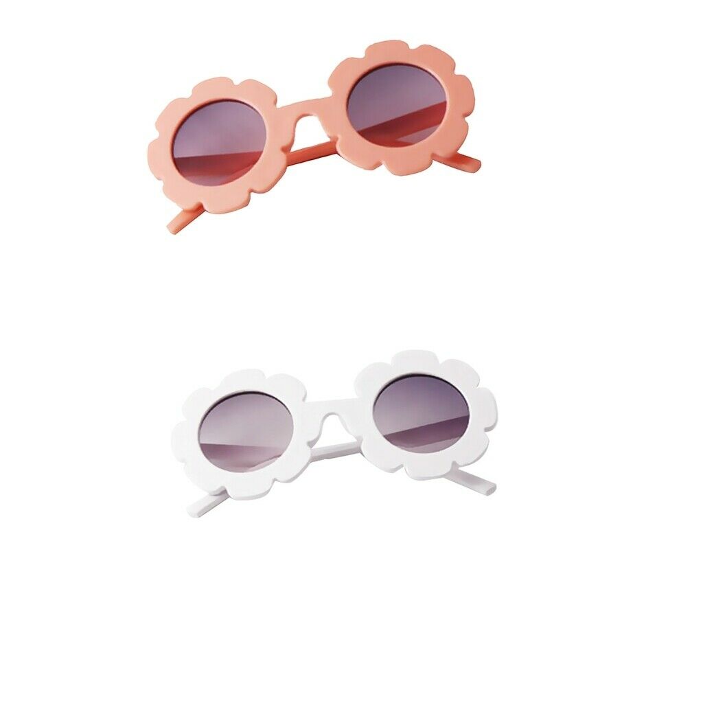 2Pcs Cute Baby Boy Girl Round Goggles Toddler Infant Soft Plastic UV400