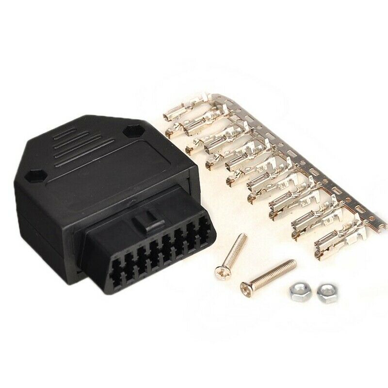 OBD2 OBD II 16 pin connector socket Diagnostic Tool Adapter OBD connector + K1I3