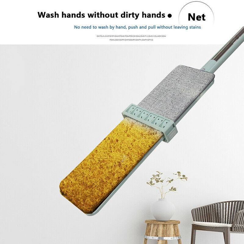 Dry Wet Flat Floor Mop Washable Microfiber Cleaning Pads Home Floor Clean Gj TL