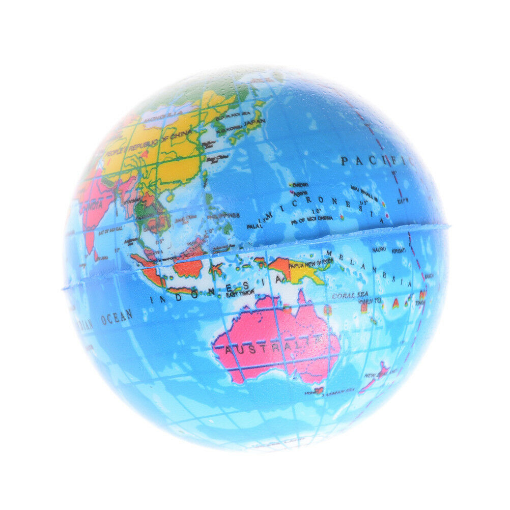 10cm Stress Relief World Map Foam Ball Atlas Globe Palm Ball Planet Earth.l8