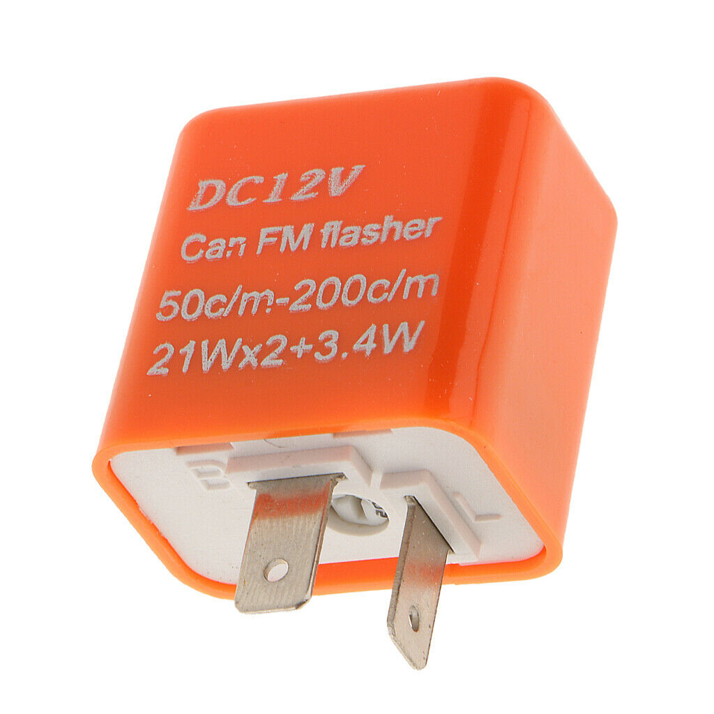 2x Speed Adjustable  LED Flasher Relay Motorcycle Turn Signal Indicator