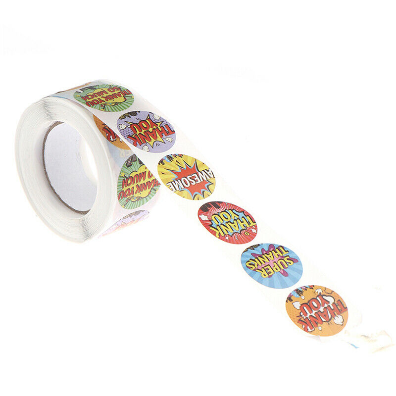 500Pcs/Roll Sealing Label Stickers Thank you Adhesive Stickers Decor Stic.l8