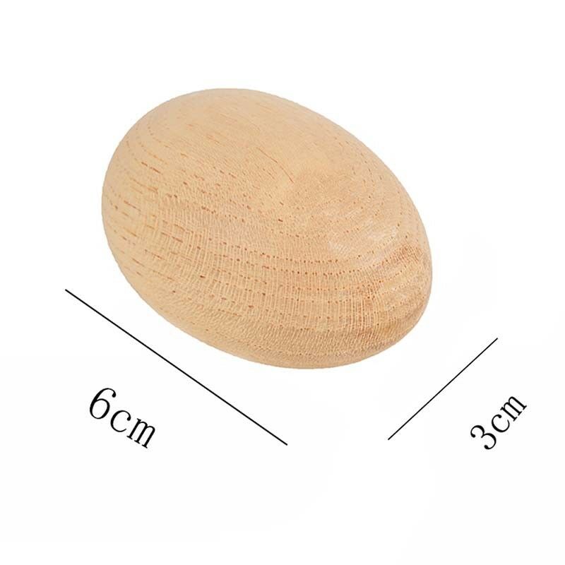 2pcs Musical Percussion Instruments Wooden Egg Shakers Rhythm Rattle For Kids Lt