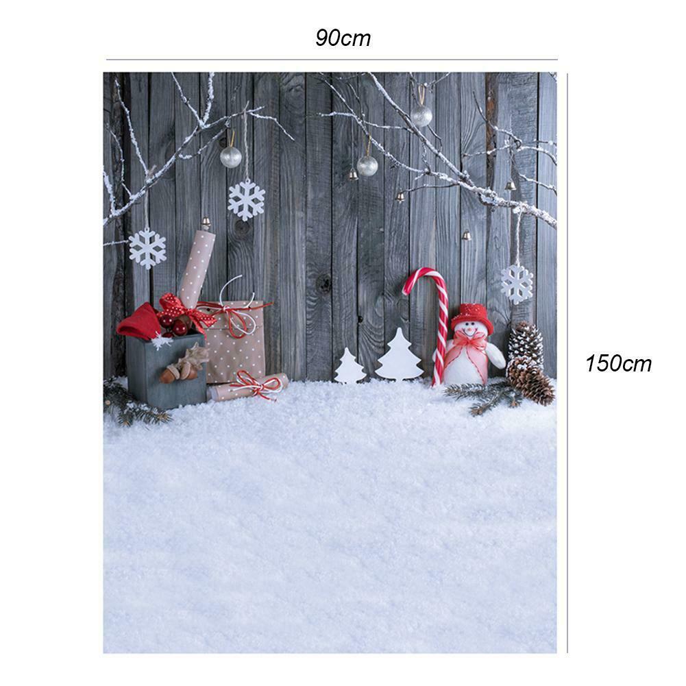 Snowman Photography Background Fabric Photo Props Studio Backdrop Decorate  @