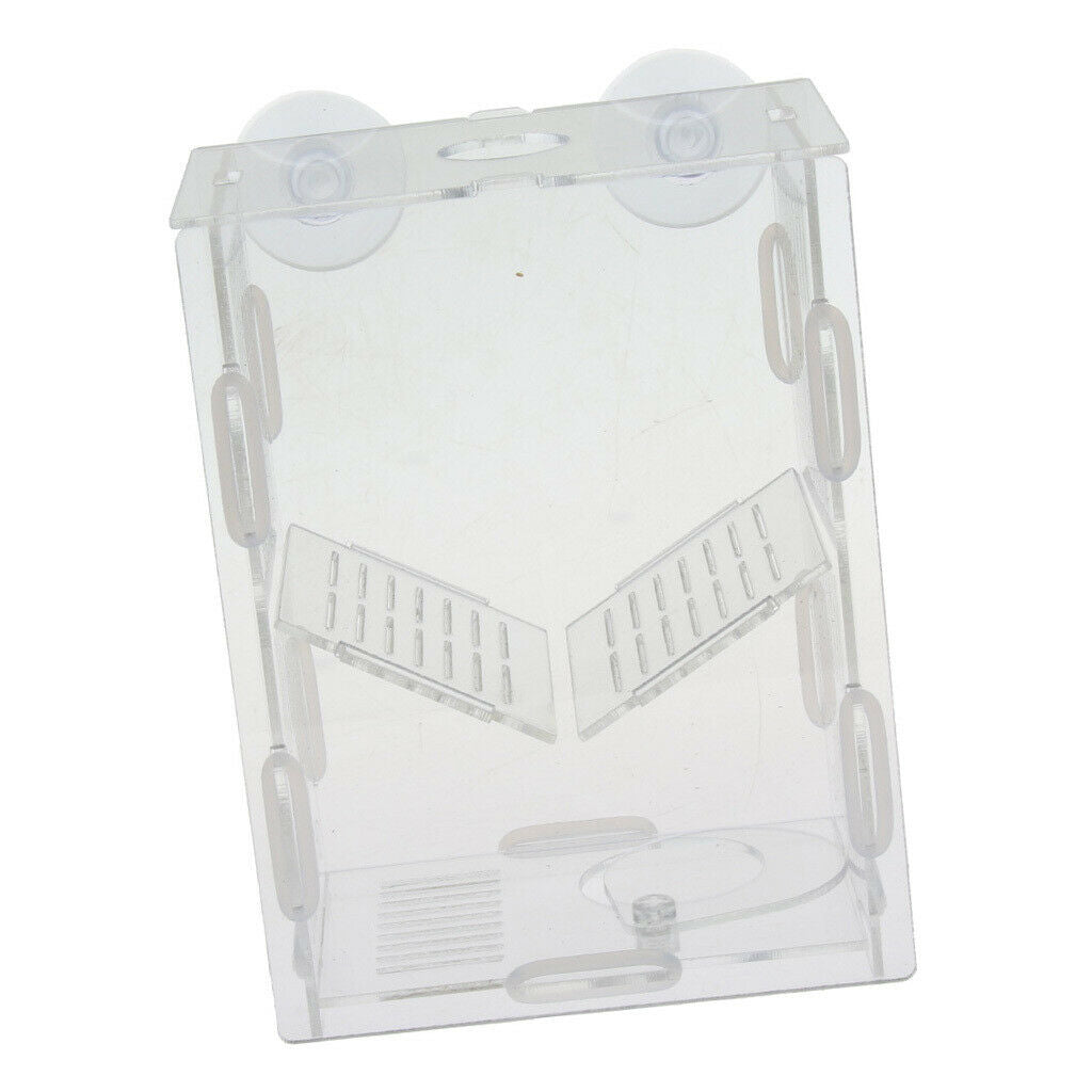 Clear Fish Breeding Box Acrylic Aquarium Breeder Box Double Guppies Hatching