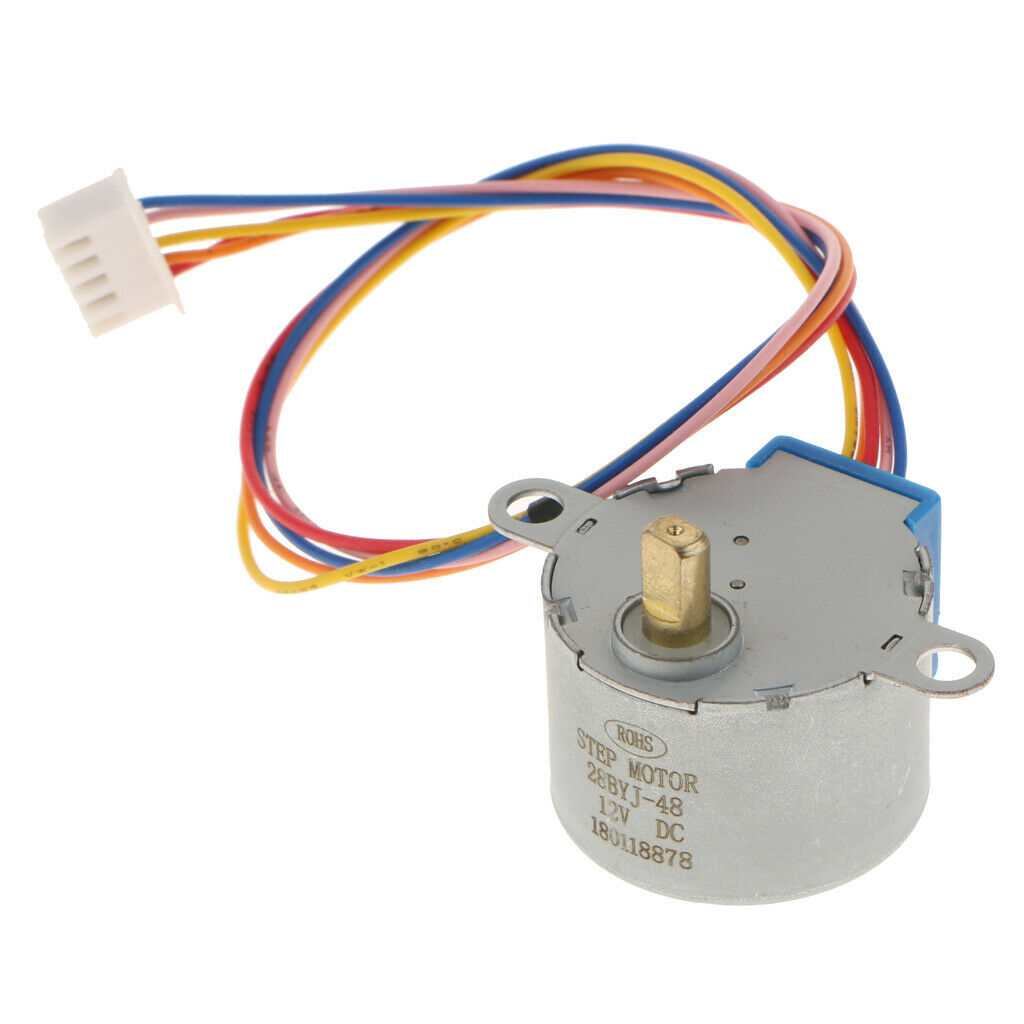 DC 12V 4 Phase Reduction Stepper Motor Gear Step Motor   Cable 23cm