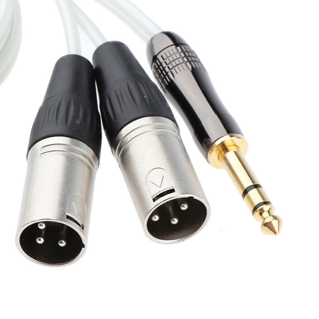 6.35mm to XLR Male TRS Connector Cables for 150cm Double Male Stereo Audio