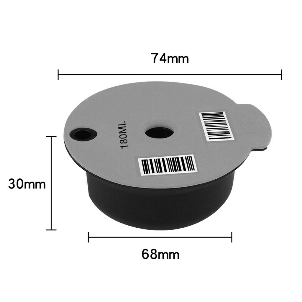 2x Reusable Food Grade PP Plastic Coffee Capsule Pod Cup for Bosch