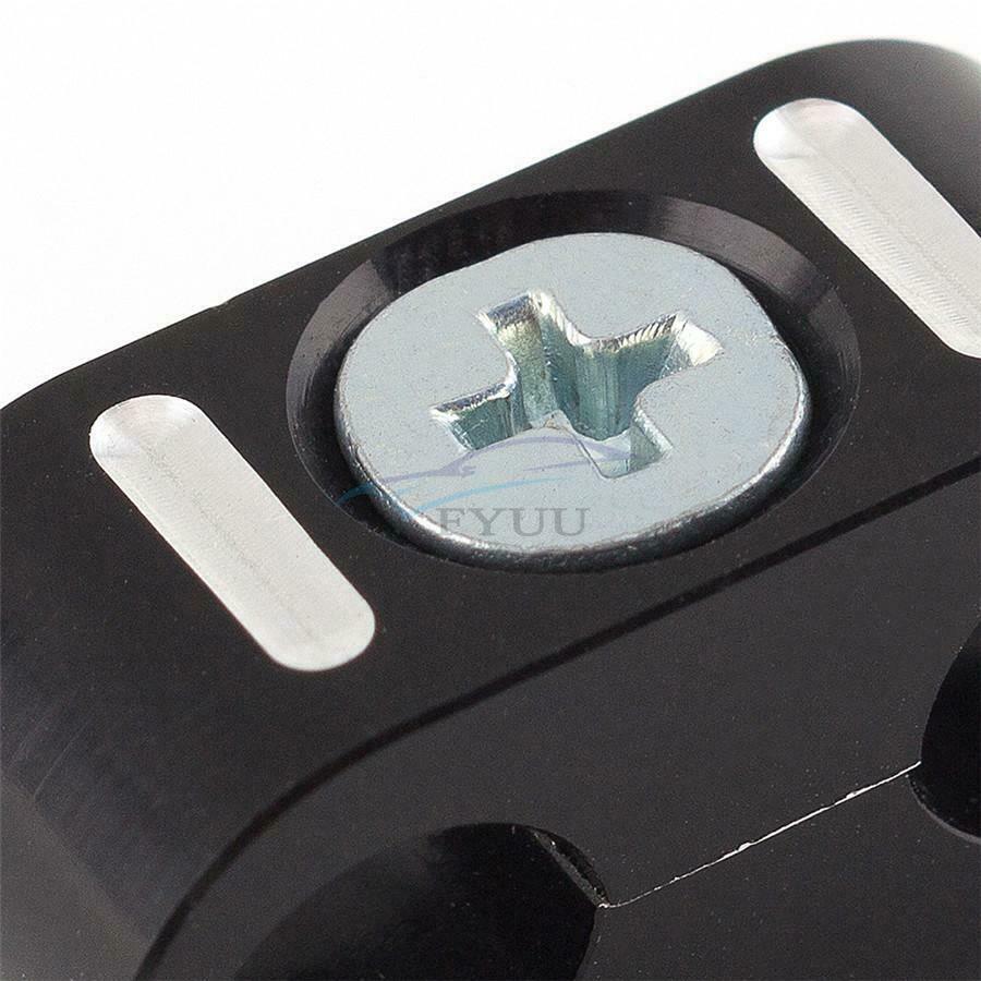 4PCS Aluminum Black Brake Throttle Cable Clamp Protector For Sportster 883 1200
