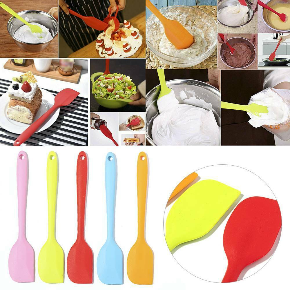 1X Baking Spatula Mini Small Silicone Spatula Heat Reistant Icing Spoon Scraper.
