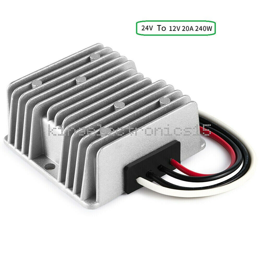 Voltage converter DC 24V to DC 12V 240W 20A stepdown converter truck adapter