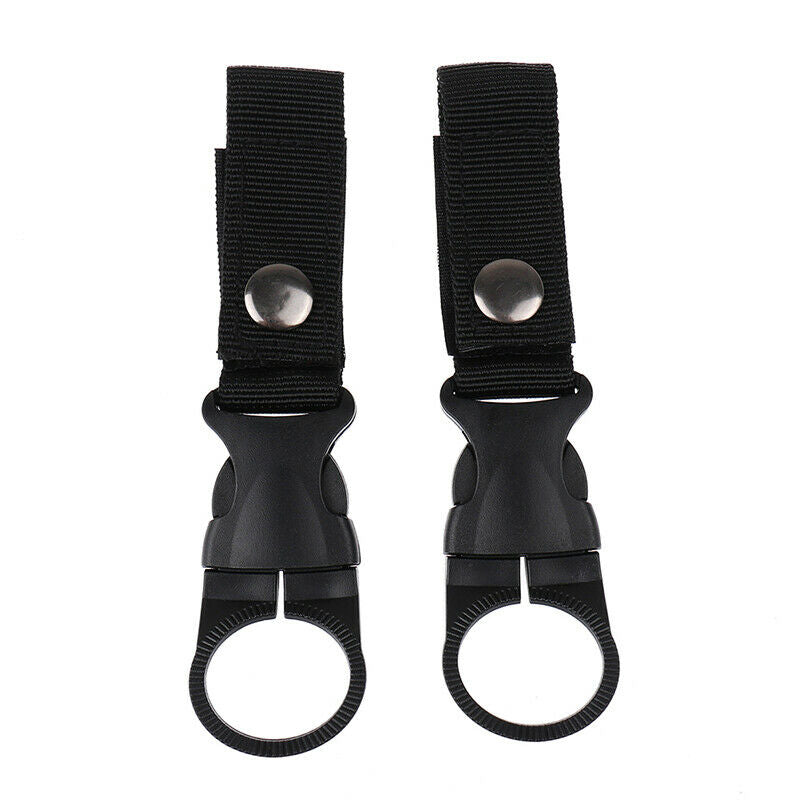 Nylon Webbing Water Bottle Carabiner Belt Outdoor Buckle Hook Holder Tool.l8