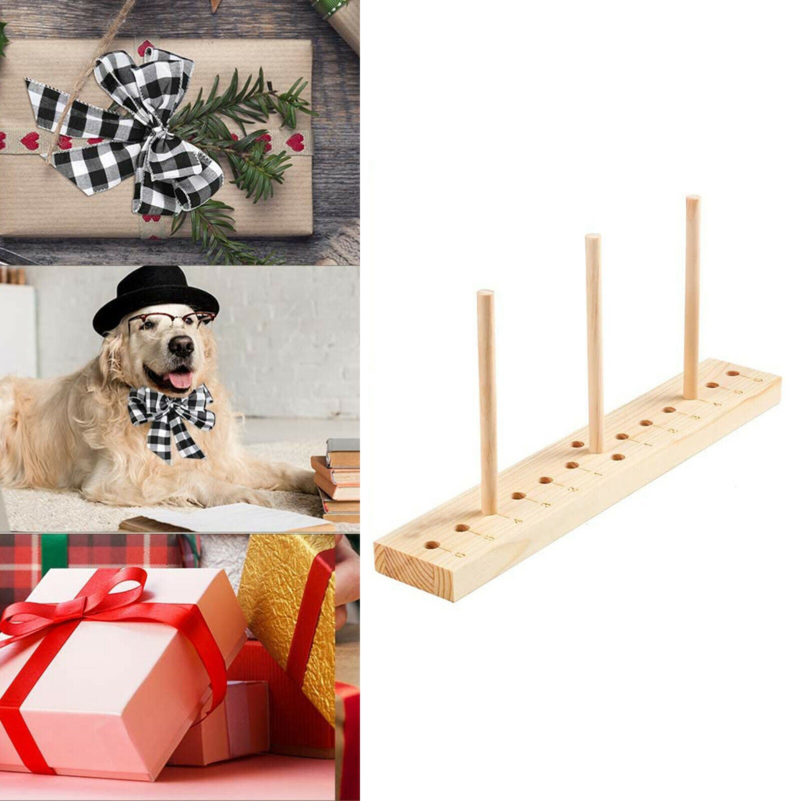 Wooden Ribbon Bow Maker Tool Handmade Scrapbooking Card Making New Large
