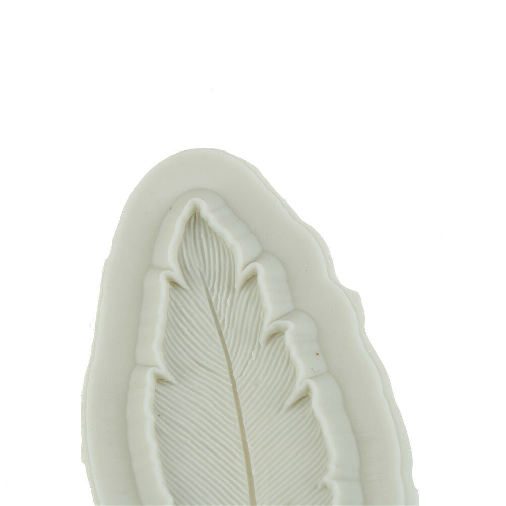2pcs Feather Silicone Mold Fondant Mold Cake Decorating Tools Chocolate M.l8