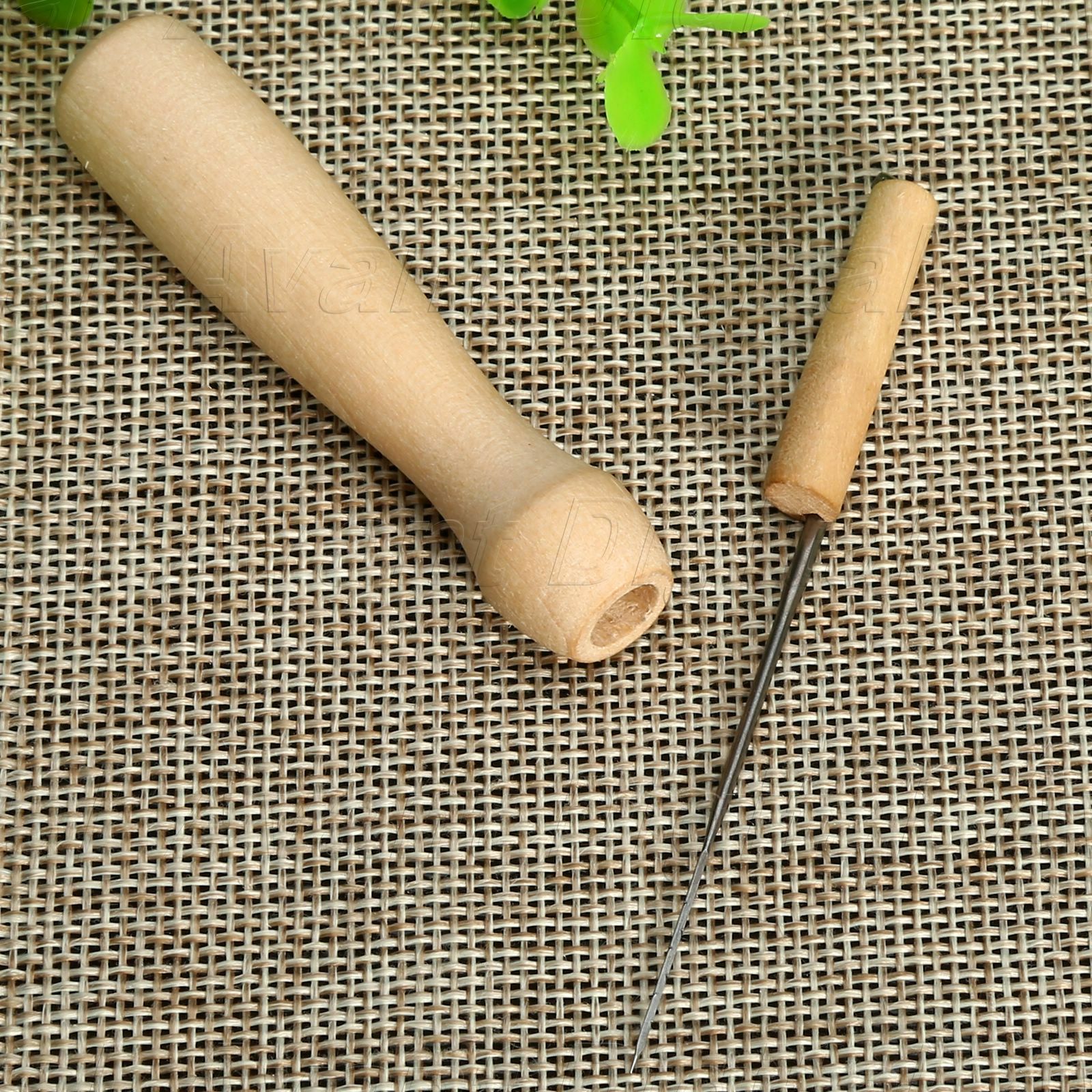 1PCS Felting Needle With Wooden Handle Holder Wool Felting DIY Craft Tools Kit