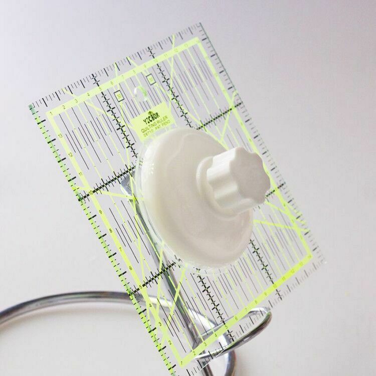 Quilting Flat Ruler Handle Grip Adjustable Suction Templates Sewing Tool Supply