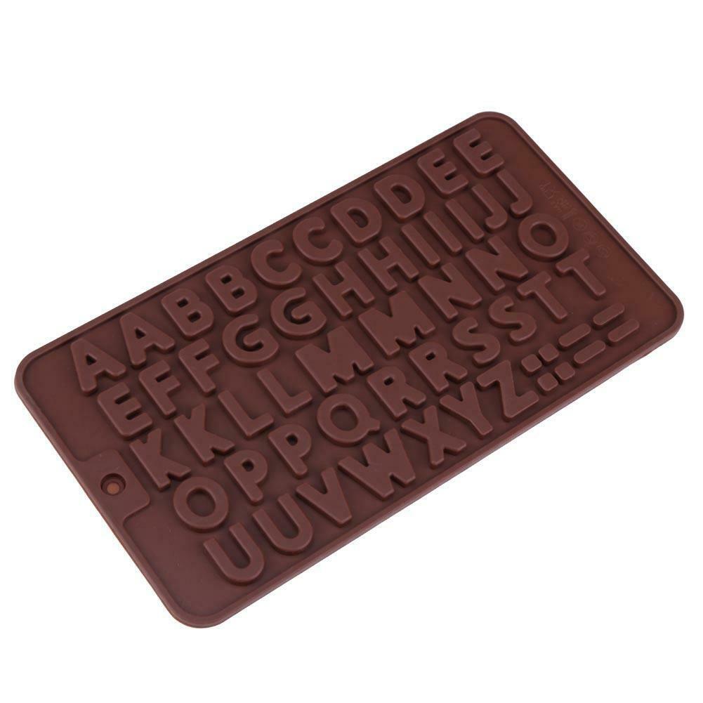 26 Alphabet Silicone Chocolate Mold DIY Fondant Cake Decor Jelly Mould @