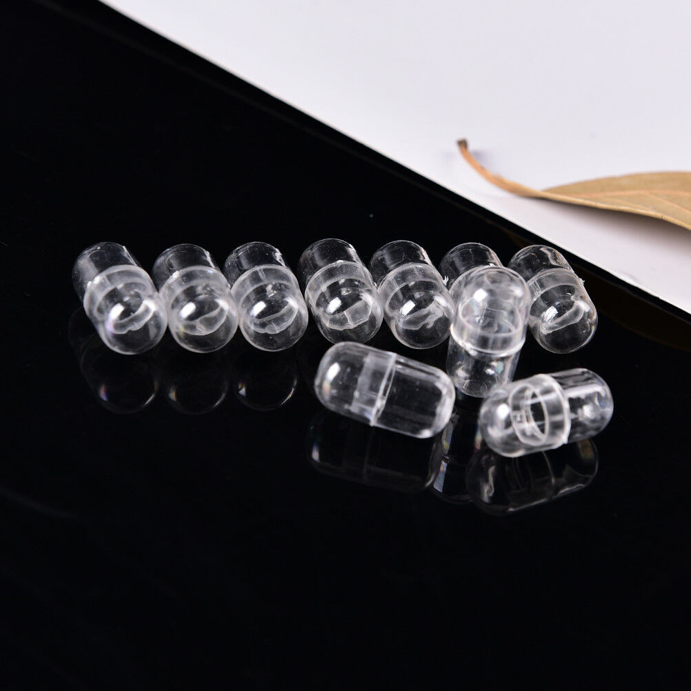 10pcs Empty Gelatin 14*24mm Capsules Transparent Color Gel Caps Vo TwJCAUJ Kt