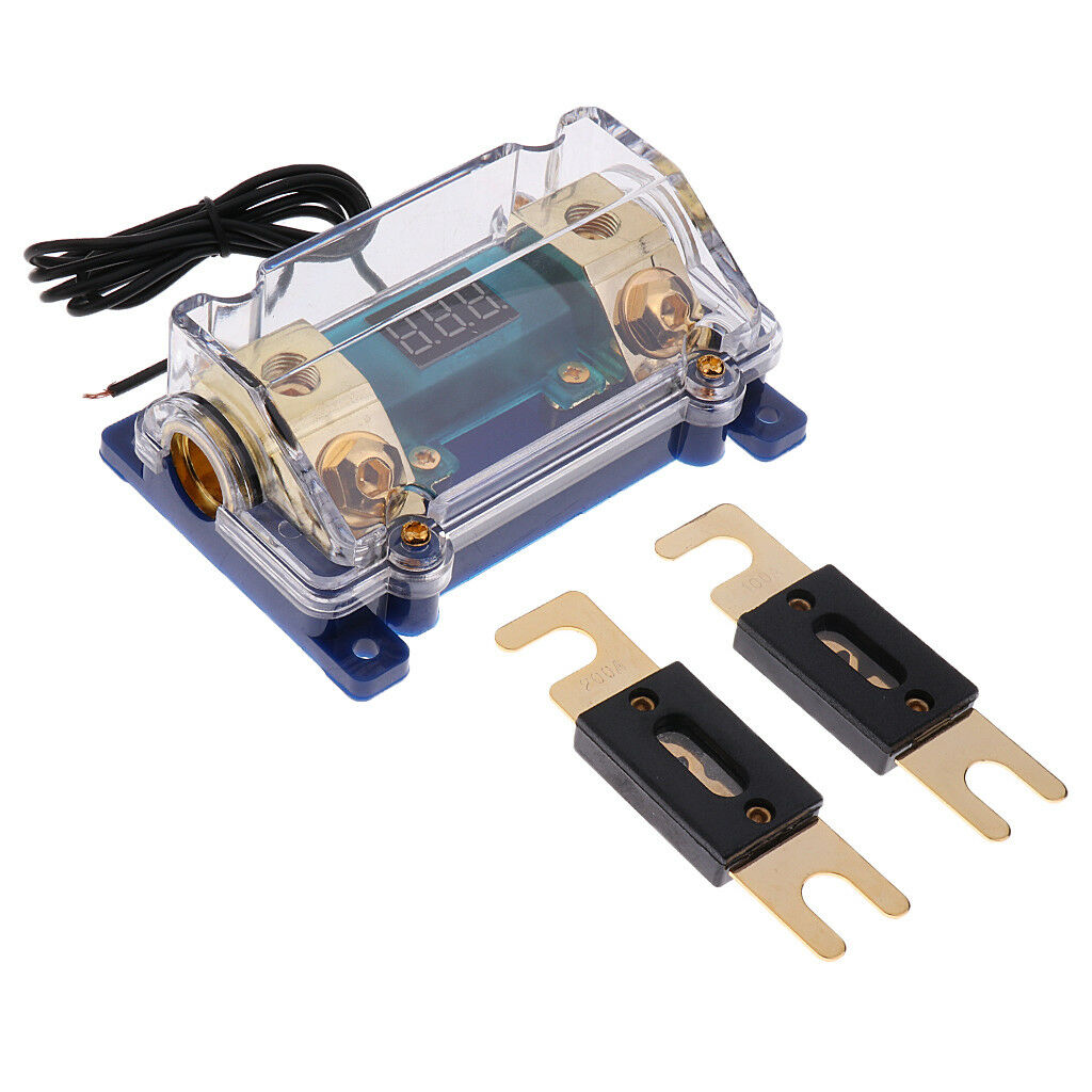 Easy Install Digital Platinum ANL Block 0/2/4 Gauge Fuse Holder SKFH125BG
