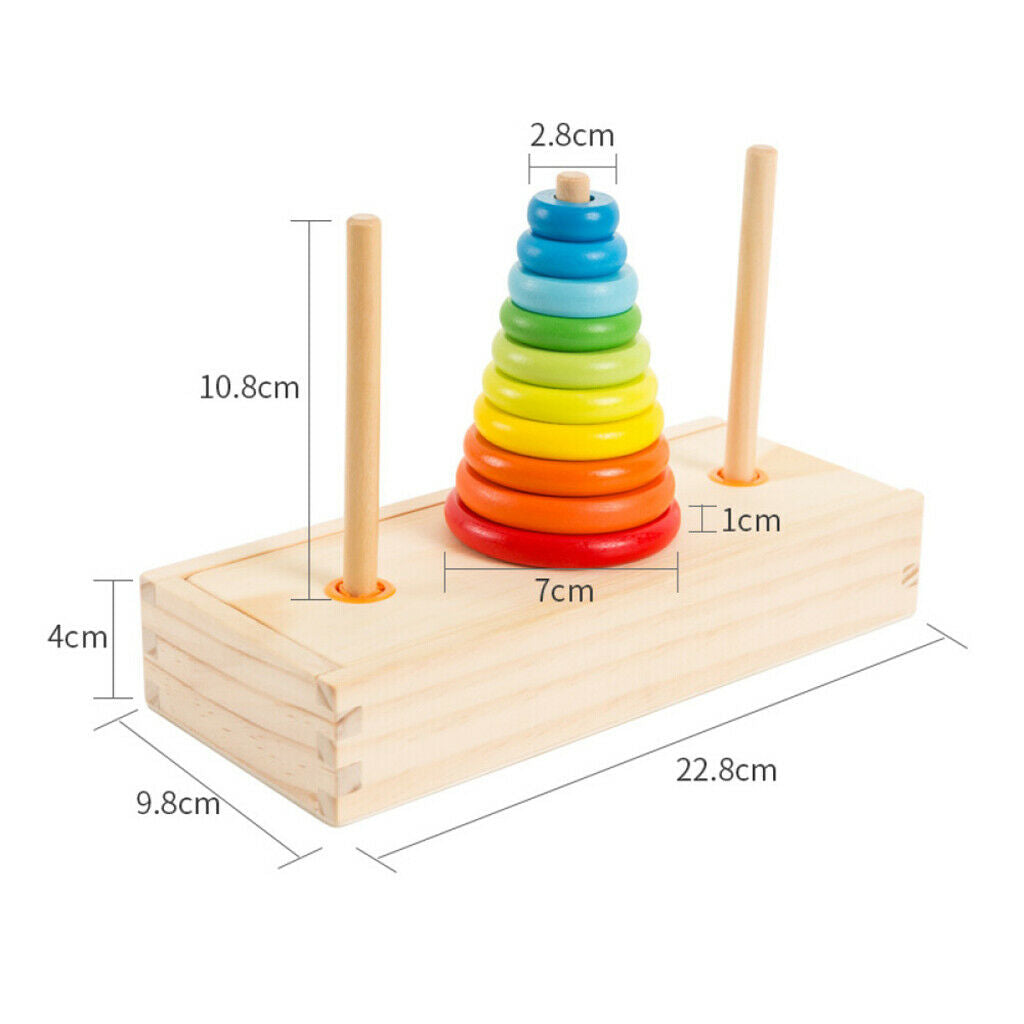 10-Layered Stacking Blocks Building Toys Kids Early Educational Toys