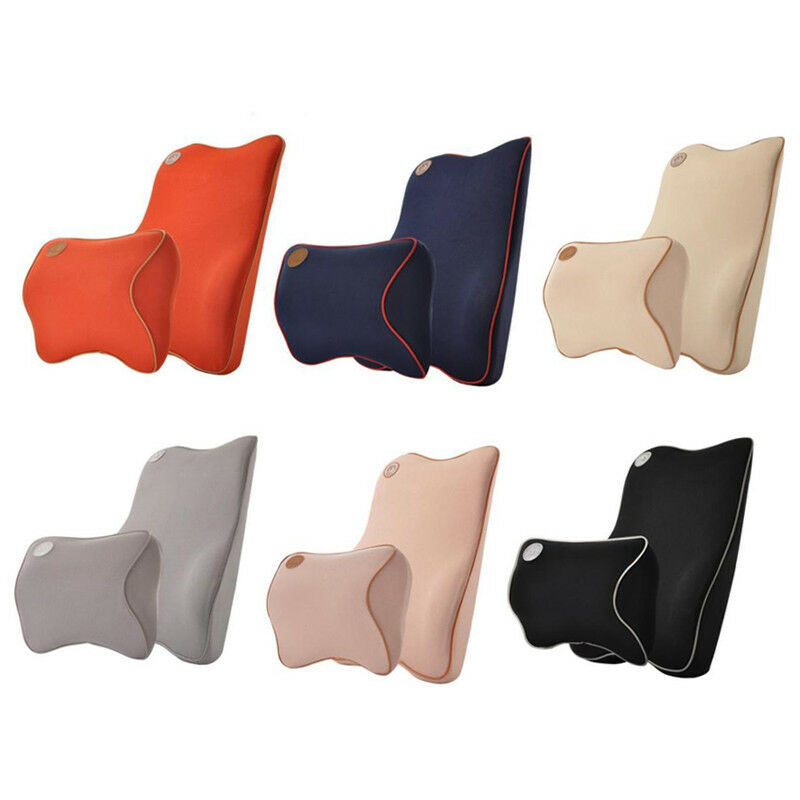 Memory Foam Pillow Neck Headrest Back Lumber Support Car Travel Soft Cushion