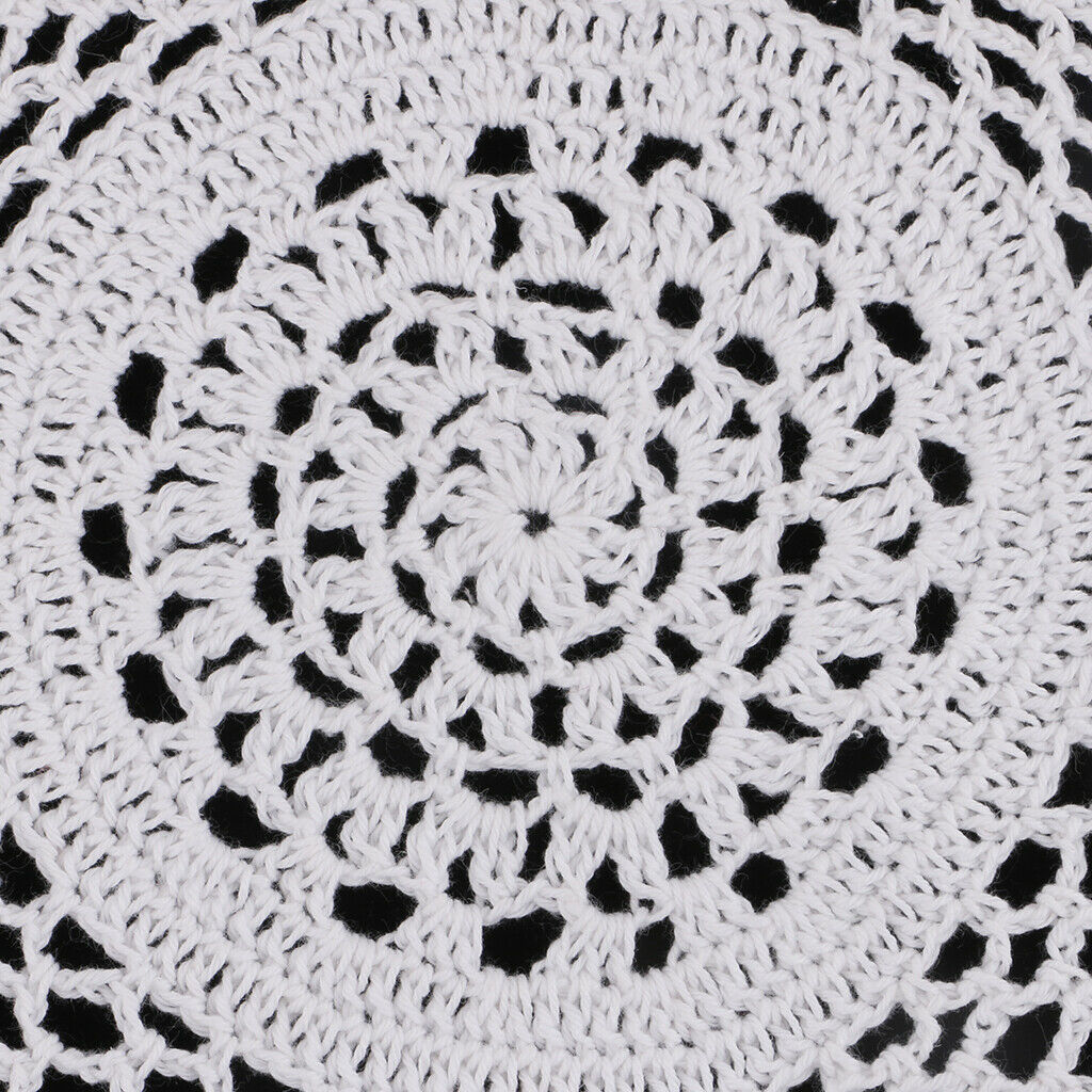 Hand Crochet Lace Doily with Unique Floral Pattern - Sets of