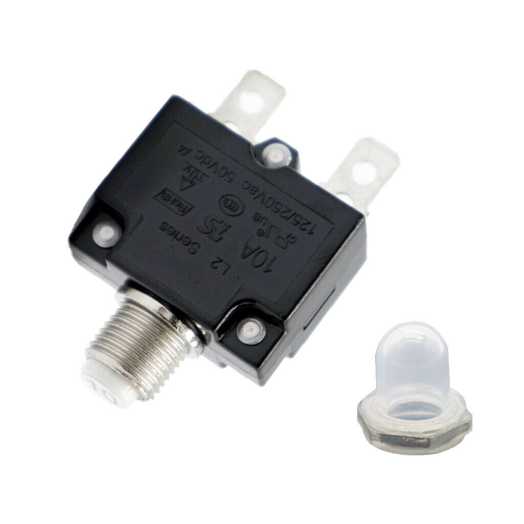 Practical 10A Circuit Breaker Overload Protector Switch Fuse Resettable