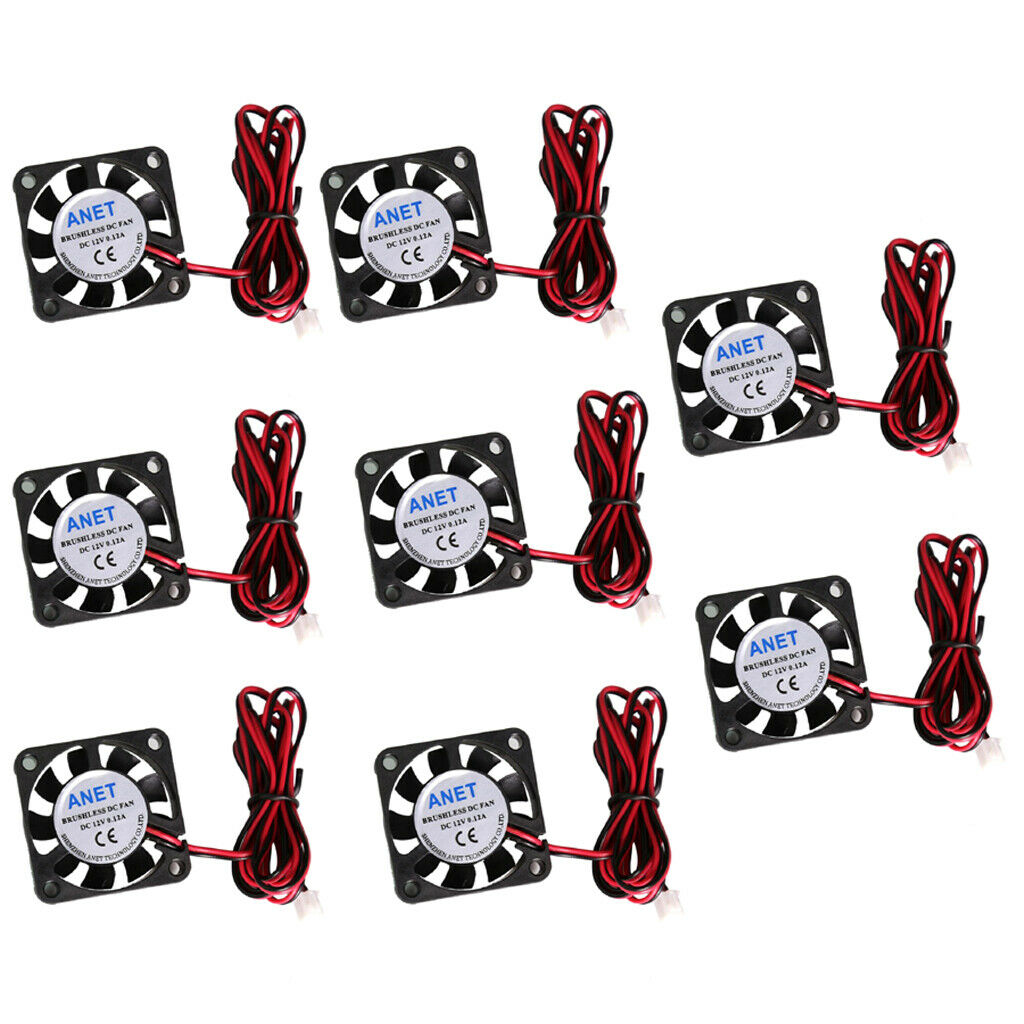 8pcs 12V 40mm Desktop PC Computer Case CPU Cooler Cooling Fan