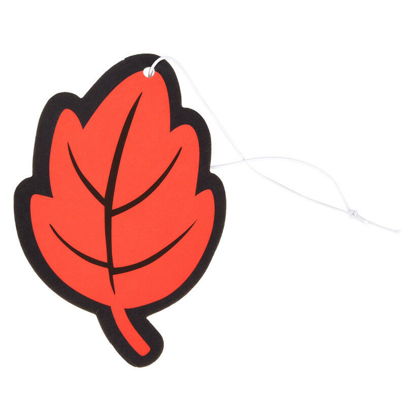 6Pcs/Lot Auto Shine Paper Hanging Car Air Freshener Vanilla perfumed Leaf  l Kt