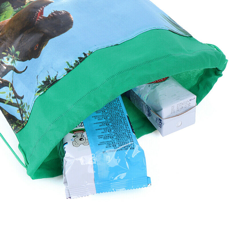 Jurassic Dinosaur Theme Decorate Non-woven Fabric Babyshower Drawstring`G.l8