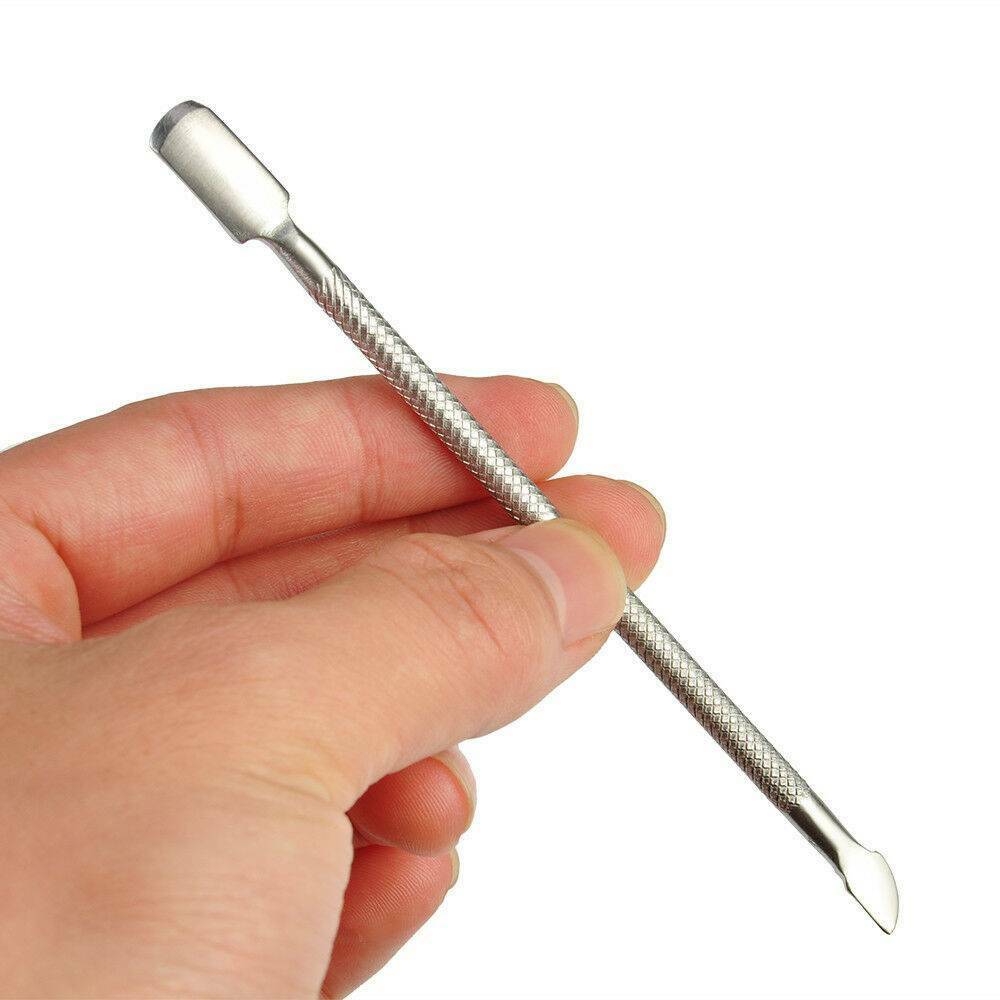 Cuticle Pusher Remover Finger Dead Skin Push Nail Manicure Stainless Steel Tool